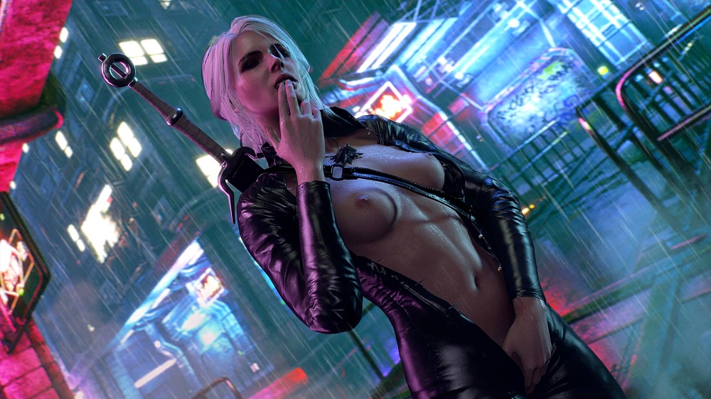Cyberpunk porn . CyberSlut 2069 female character